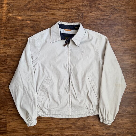 Vintage Timberland Weathergear Harrington Full Zip Jacket Mens Large Casual Logo - Picture 1 of 6